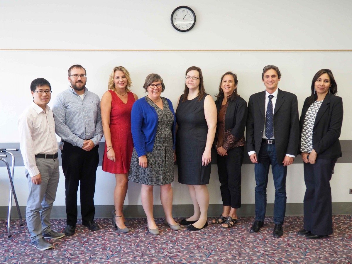 TThe graduating faculty of the Teaching Learning Certificate program at the celebration luncheon on Sept. 23.// Photo by Christopher Ellis