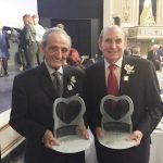 Arthur Mauro and Harvey Secter received awards at the Manitoba Philanthropy Day, November 18, 2016