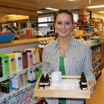 Riley Fache is fourth-year biology student in the University of Manitoba Faculty of Science who is making and marketing her own line of skin care products that are easy on the skin but also less harmful on the environment than many commercial creams and bath oils.