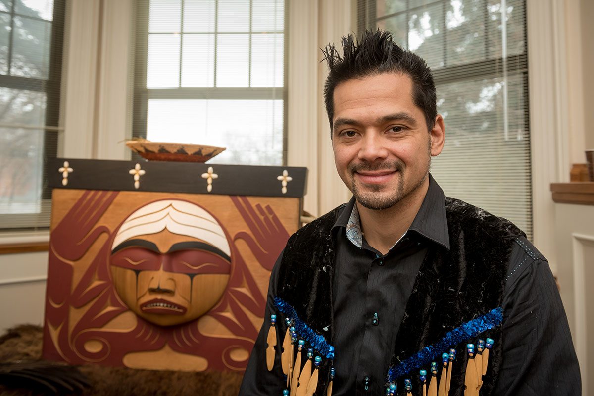 Coast Salish artist Luke Marston carved the Truth and Reconciliation Commission of Canada's Bentwood Box.