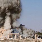 A temple in the ancient city of Palmyra in Syria is destroyed by ISIS