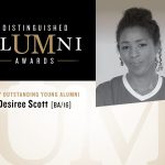 The 2017 Distinguished Alumni Award for Outstanding Young Alumni is Desiree Scott