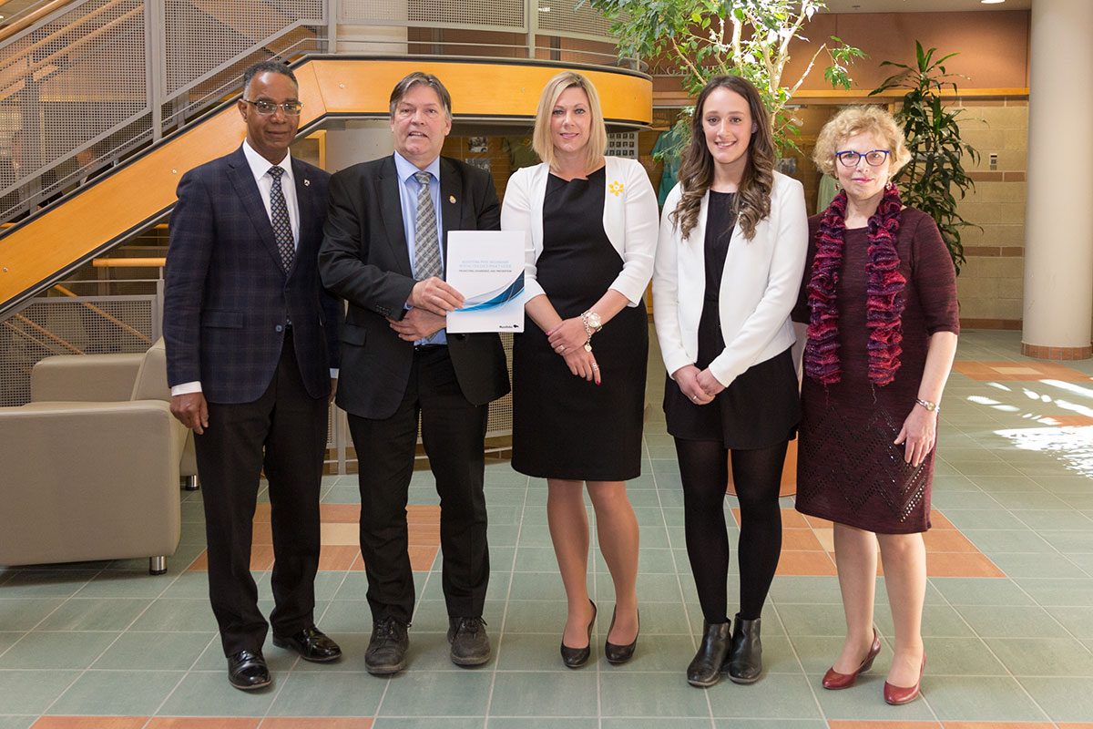 Dr. Gervan Fearon, President and Vice-Chancellor, Brandon University The Honourable Ian Wishart, Minister of Education and Training The Honourable Rochelle Squires, Minister of Sport, Culture and Heritage Ms. Dara Hallock, Vice-President, Advocacy, University of Manitoba Students’ Union Susan Gottheil, Vice-Provost (Students), University of Manitoba