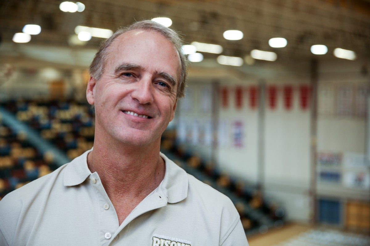 Bison men's volleyball coach Garth Pischke