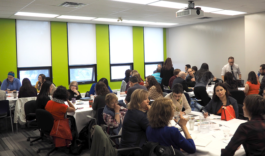The inaugural Teaching Cafe at the Centre for the Advancement of Teaching and Learning on May 17, 2017.