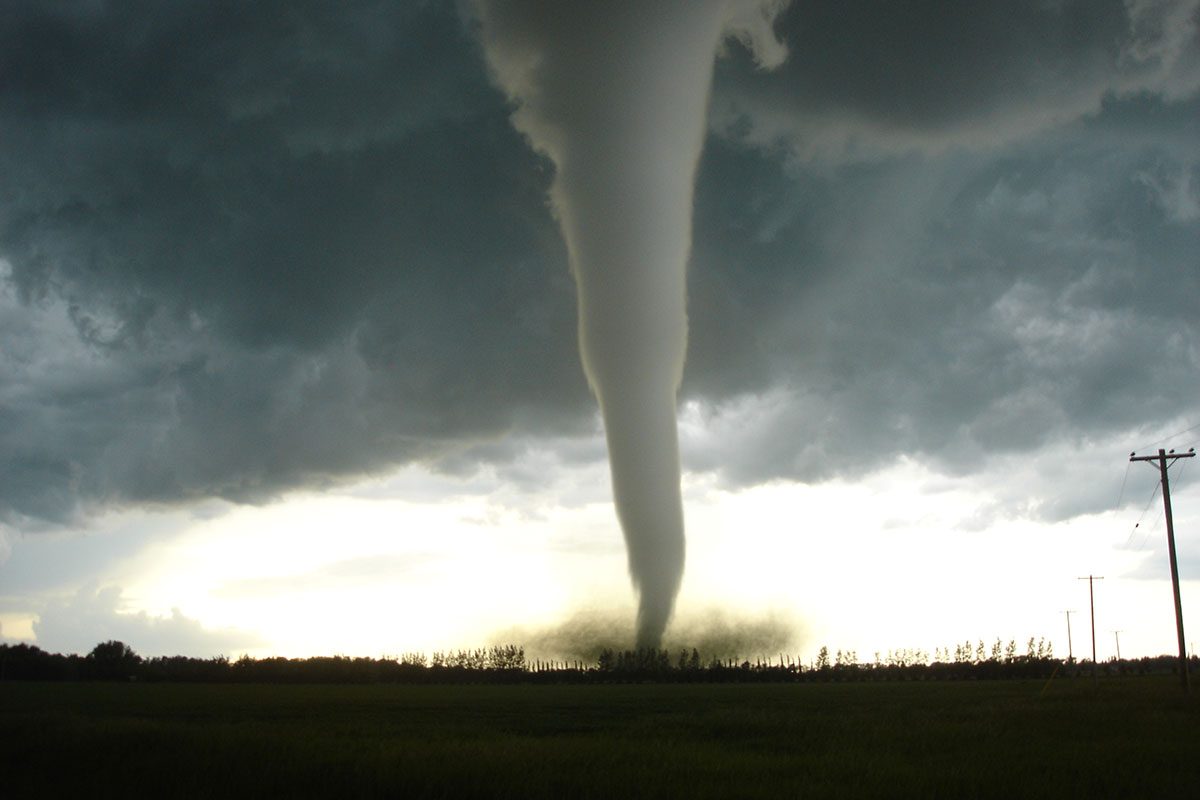 The June 22, 2007 Elie, Man. tornado remains the strongest recorded one in Canadian history. // Photo from Justin J. Hobson