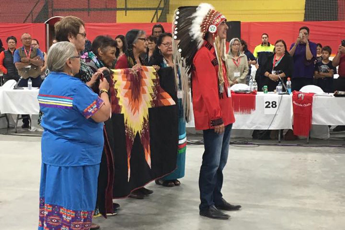 Arlen Dumas, newly elected Grand Chief of the Assembly of Manitoba Chiefs (AMC). // Photo from AMC/Facebook