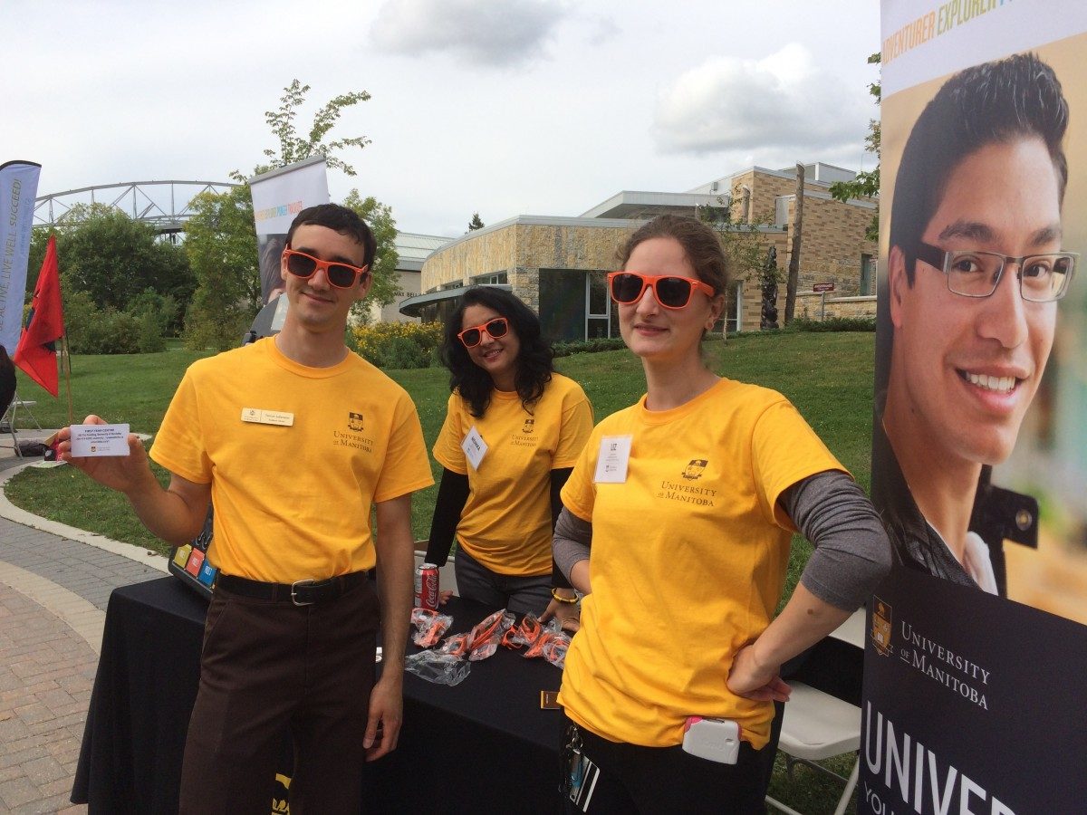 Faculty and staff helping out at Orientation activities in 2016