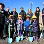 Groundbreaking ceremony on Oct. 5, 2017 for construction of the Campus Day Care Centre expansion.