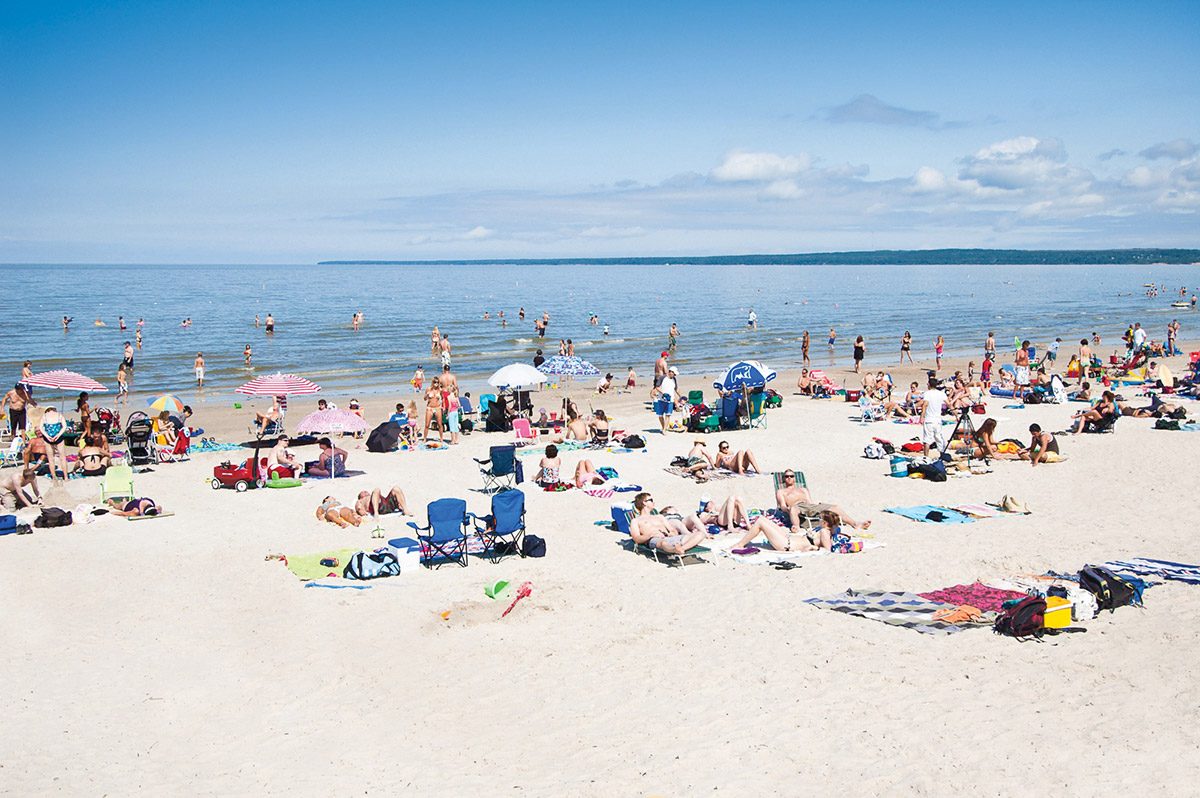 Grand Beach, with its three kilometres of white sand on Lake Winnipeg’s east shore, is often touted as one of North America’s best beaches. // photo courtesy of Travel Manitoba