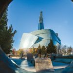 The Canadian Museum for Human Rights. Postcard photo by Aaron Cohen/CMHR