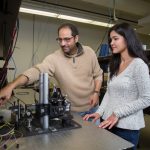 Dr. Sherif Sherif (electrical engineering) and Simran Parmer, URA recipient