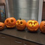 Jack 'olanterns from the Pumpkin party