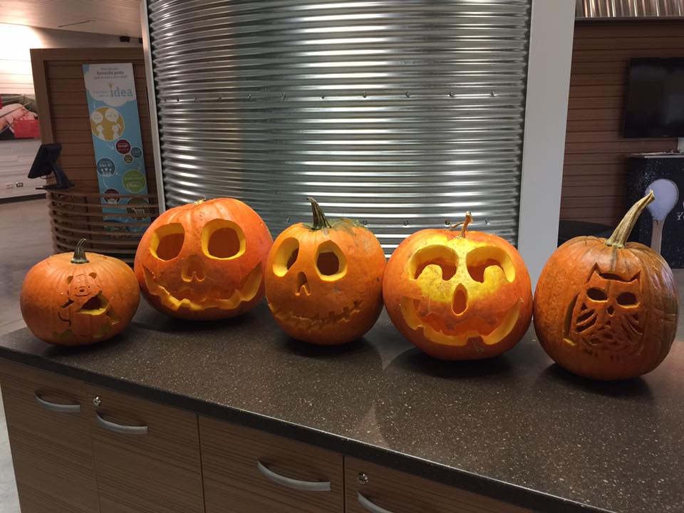 Jack 'olanterns from the Pumpkin party