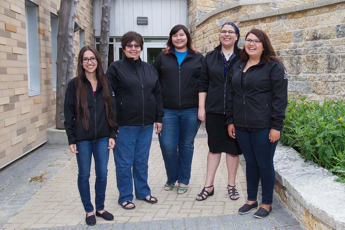 2016-2017 ICE members (L-R) Carly McLellan, Maxine Boulanger, Teekca Spence, Selena Suderman and Chelsey Meade.