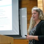 Jessica Cameron delivers the 2017 Outstanding Professor Award public talk on the topic of self-esteem