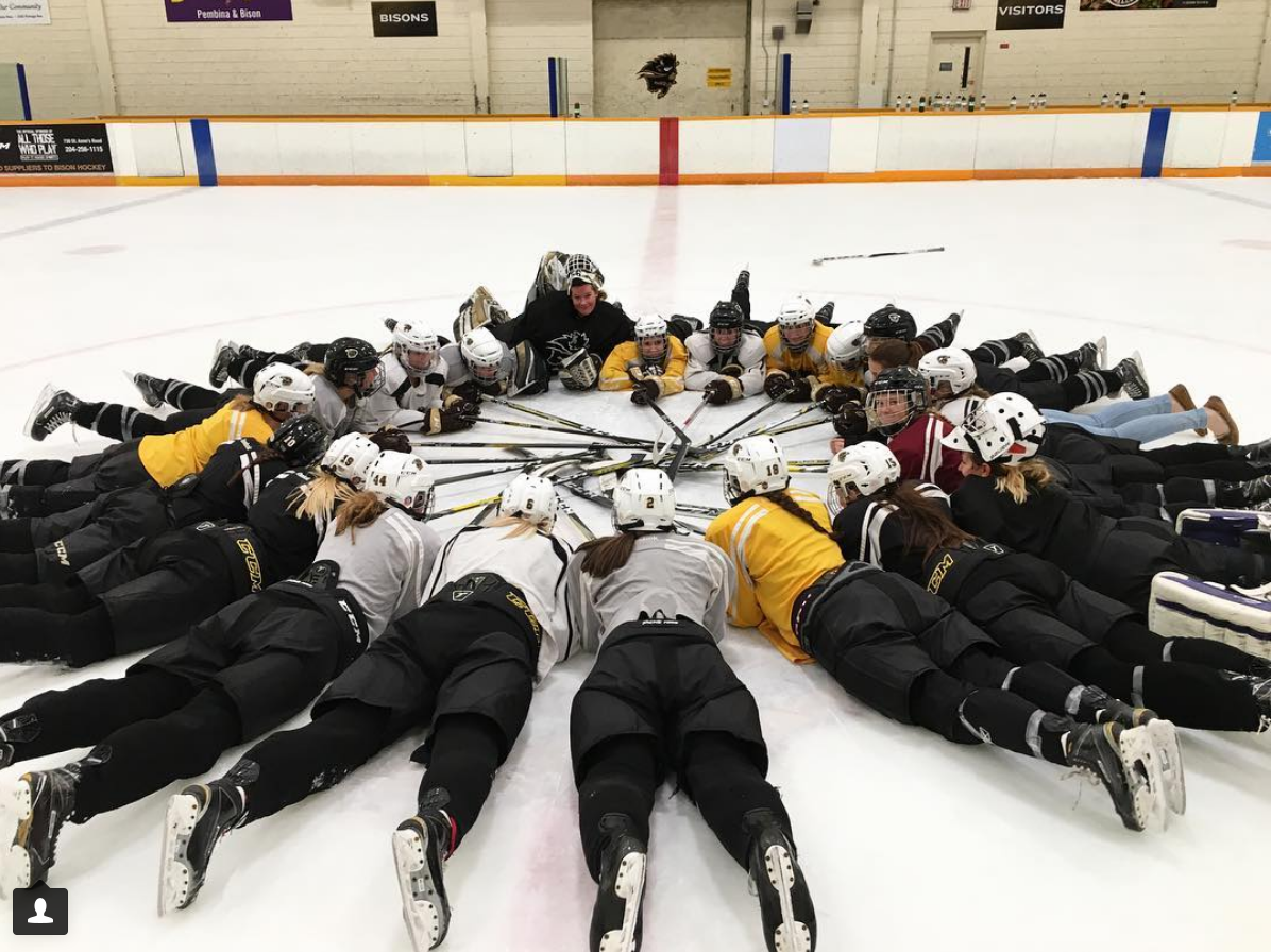 The Bison Women's Hockey Team shares an inside look at their day during a takeover on @UMBisons.