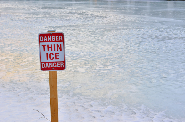 Thin Ice Sign