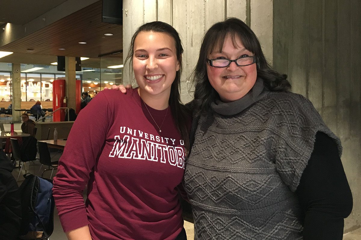 (L-R) Kaileigh Tod and Carol Schlamb.