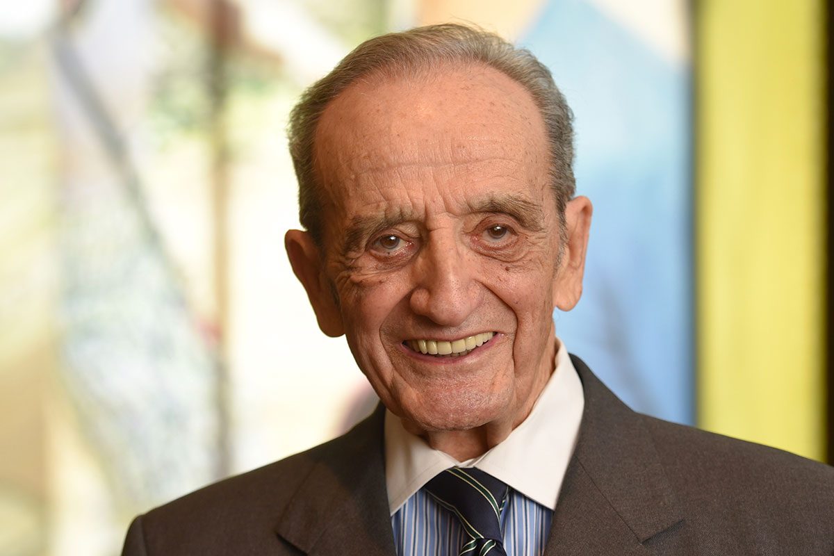 Arthur Mauro, Chancellor Emeritus and alumnus of the University of Manitoba, at the Dec. 8, 2017 gift announcement. Arthur Mauro, Chancellor Emeritus and alumnus of the University of Manitoba, at the Dec. 8, 2017 gift announcement. // Photo by David Lipnowski