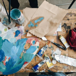 @lizaisakovart shares a look behind the scenes at her painting process from the UofM's School of Art.