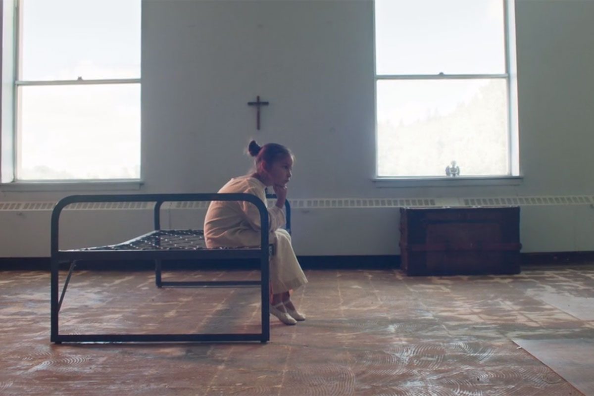 A scene from the film Holy Angels.