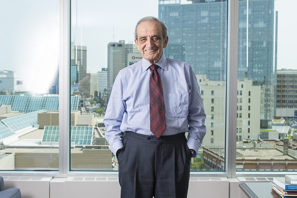Arthur Mauro, Chancellor Emeritus and alumnus of the University of Manitoba.