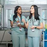 Dorothy Yu (right) discovered a calling to advocate for her fellow medical students and physicians.