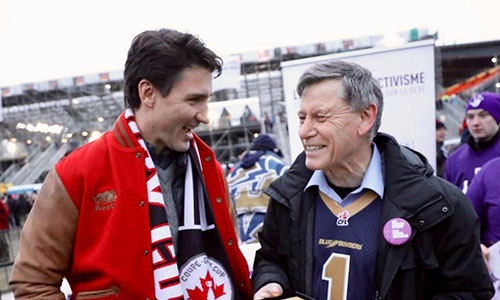 Prime Minister Justin Trudeau with MP Terry Duguid will host a town hall at the U of M on Wednesday, January 31, 2018