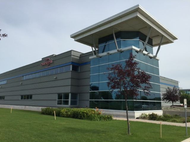 The Emergent BioSolutions building in SmartPark at the U of M