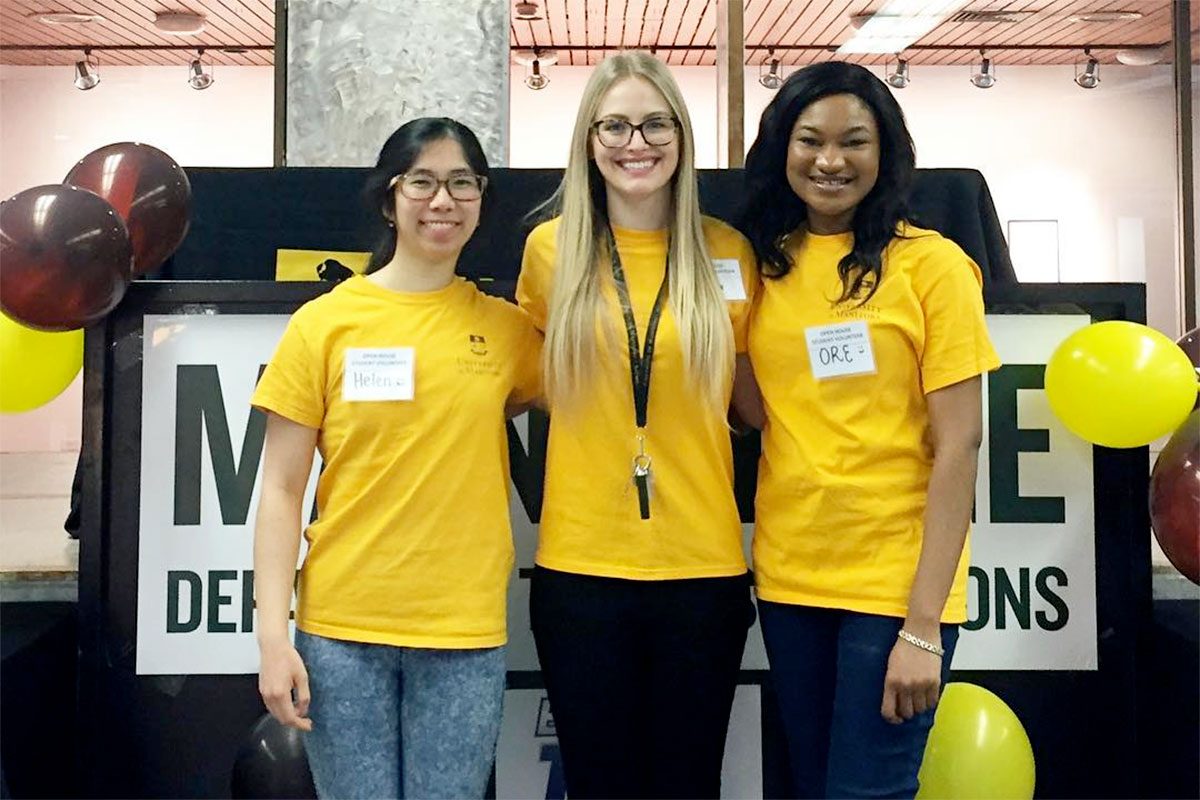 Verna Kroeker (centre) on Open House Day 2018.