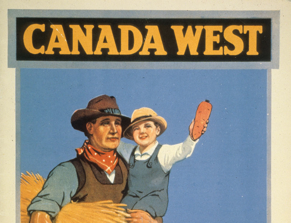Settler poster from Library and ARCHIVES CANADA