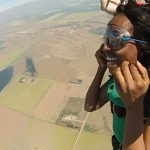 Wura Dasylva flies high above Saskatchewan, her new home since graduating with an LL.M. from Robson Hall Faculty of Law, University of Manitoba