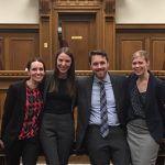 Robson Hall Faculty of Law, U of M Laskin Moot team (L - R): Natalie Copps, Nicole Deniset, Zachary Rodgers, Amy Robertson