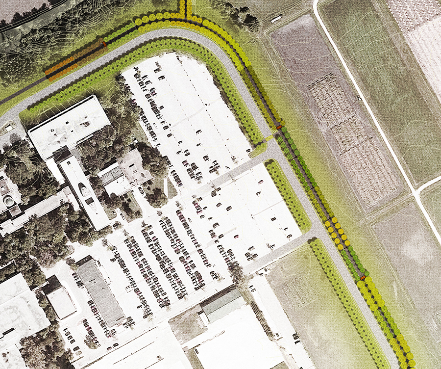 Dysart-Saunderson Redevelopment conceptual plan.