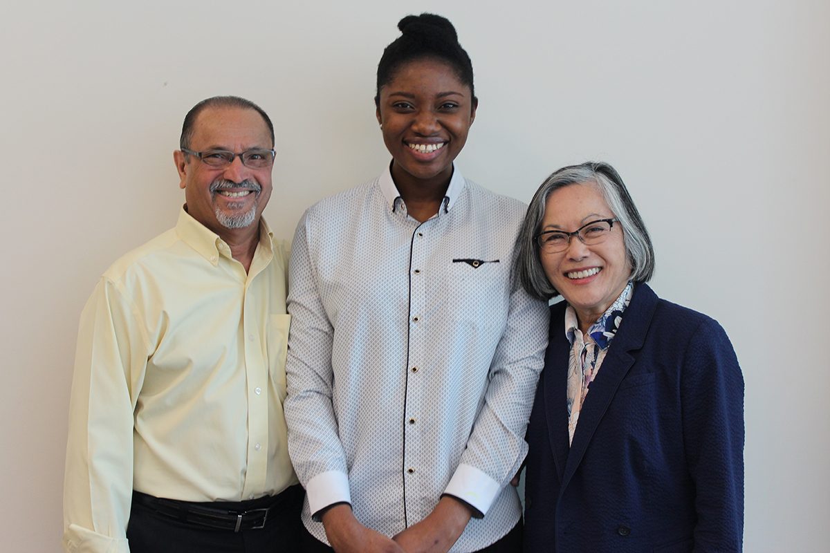 (L-R) Peri Venkatesh, Bella Oghieakhe and Patrice Yamada.