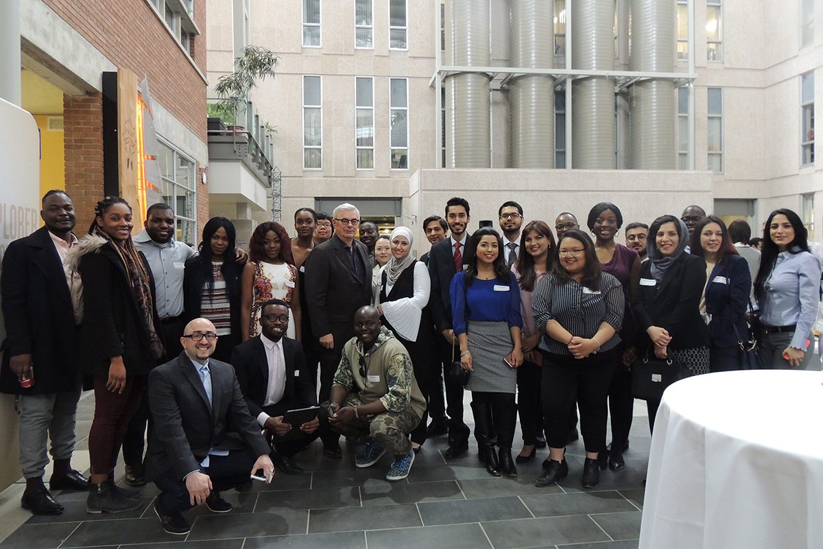 The President’s Reception for Graduating International Students on April 11, 2018.