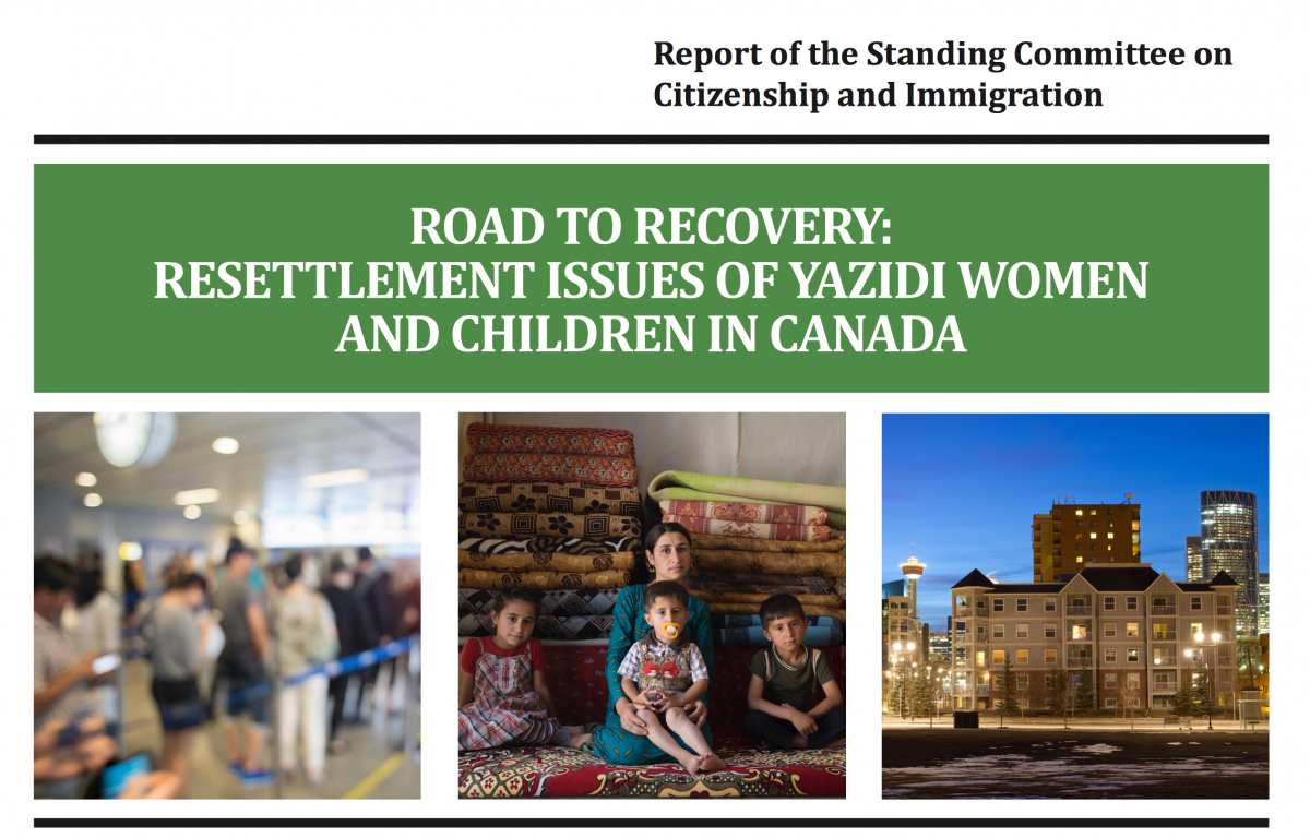 Report cover of Resettlement Issues of Yazidi women and children in Canada