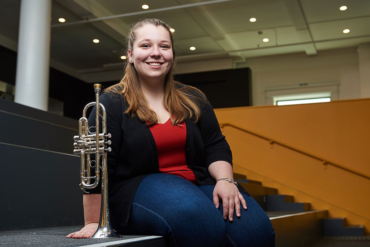 Colleen Zwarych, first-year student, trumpet, Desautels Scholar 2017.