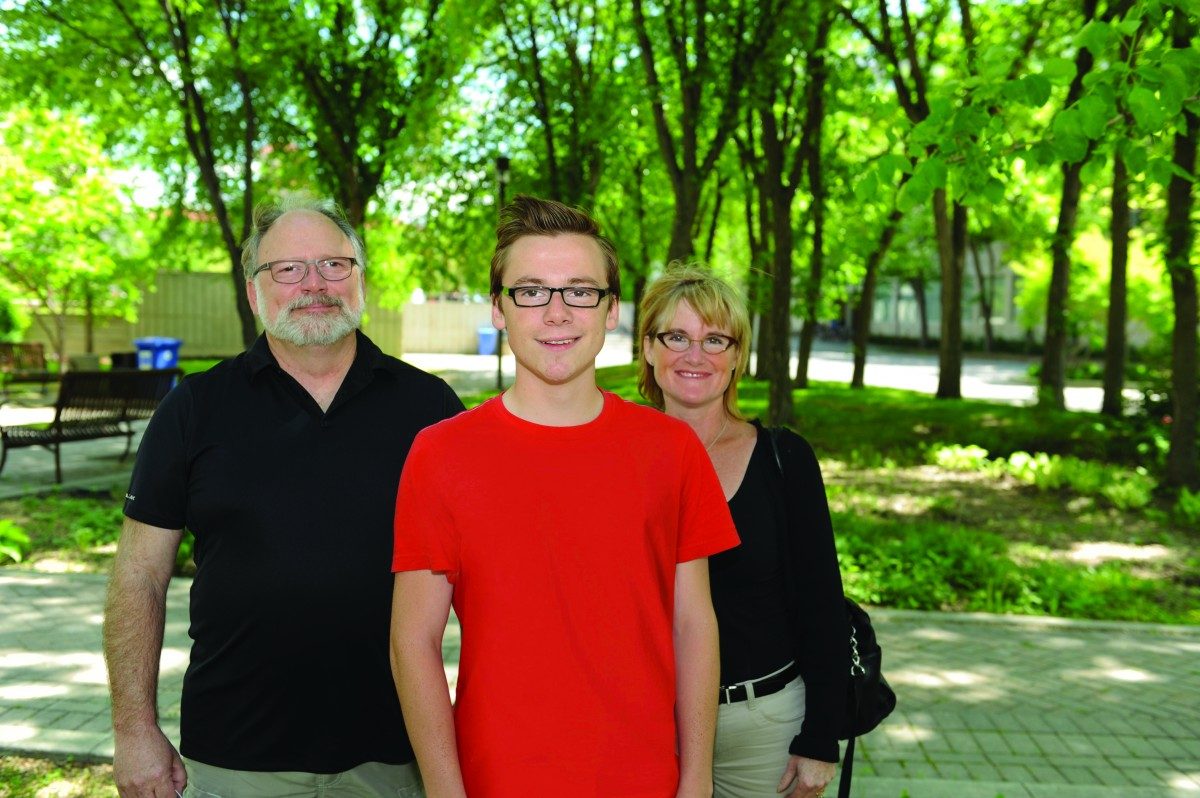 Student with parents