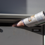 Newspaper in mailbox