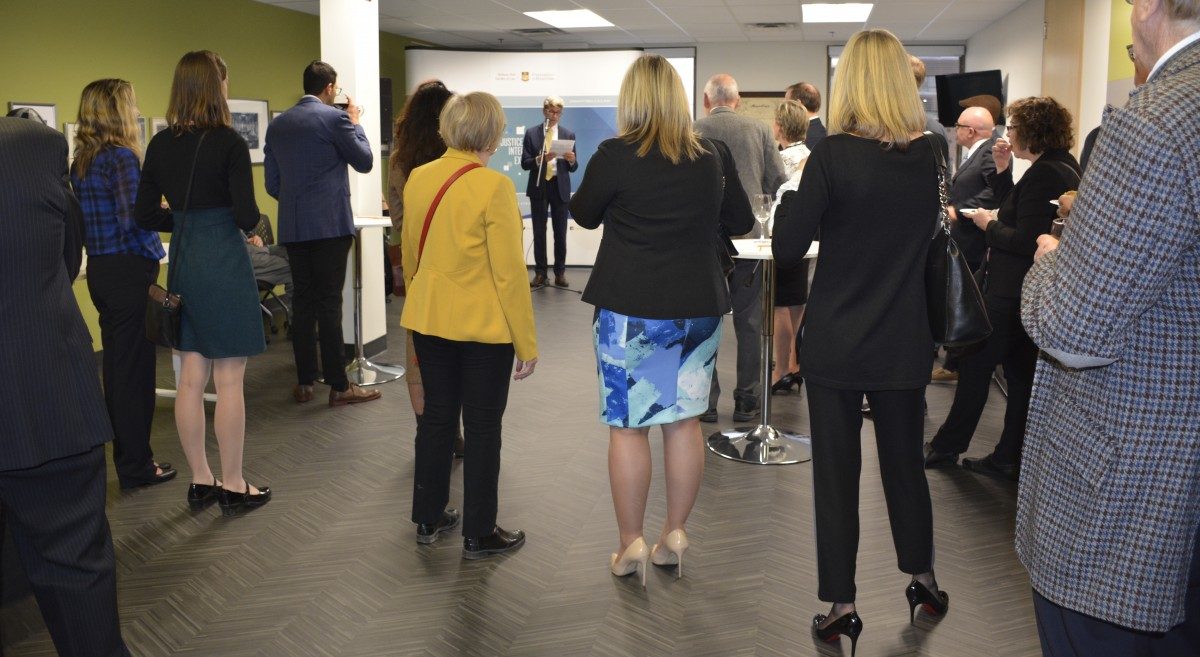 The Faculty of Law 2018 Homecoming was held at the Law Society of Manitoba's new offices.
