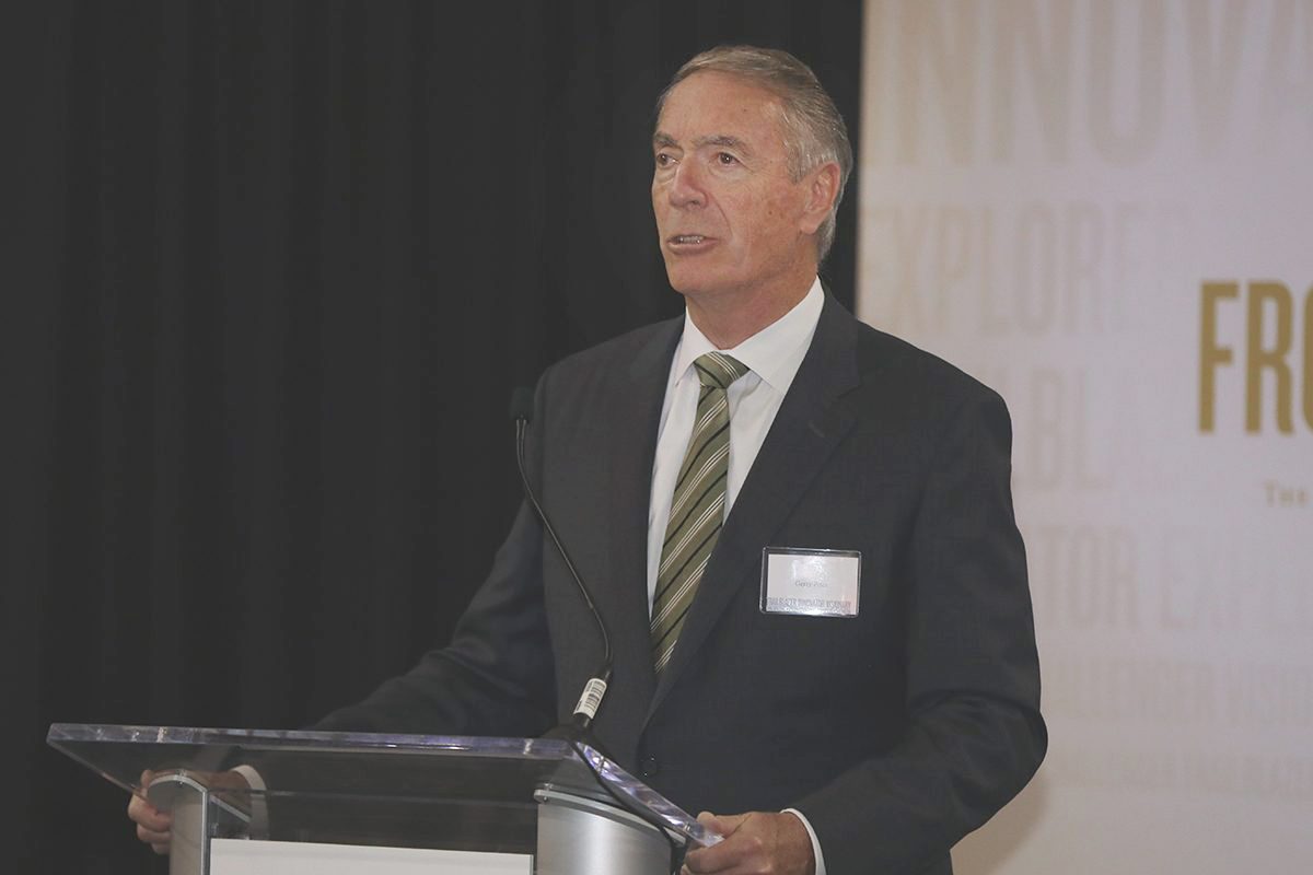 Gerry Price at the Oct. 25 event celebrating the first recipients of the inaugural Price Scholarships in Engineering.