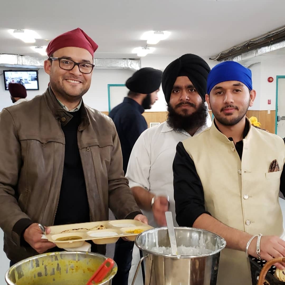 Edgar French, U of M’s spiritual care coordinator participates in Akhand Path Sahib