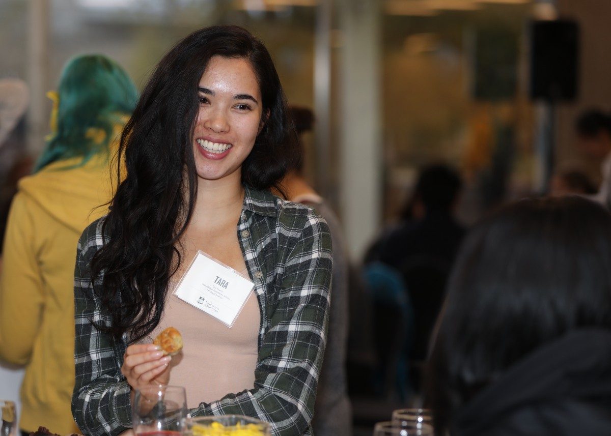 Student at the 2018 President's Scholars Reception