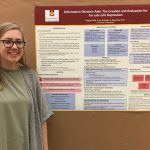 Teaghan Pryor at the 2017 Undergraduate Research Poster Competition.