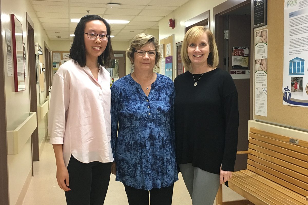 (L-R) Deborah Chan, Maureen Heaman and Lisa Merrill.