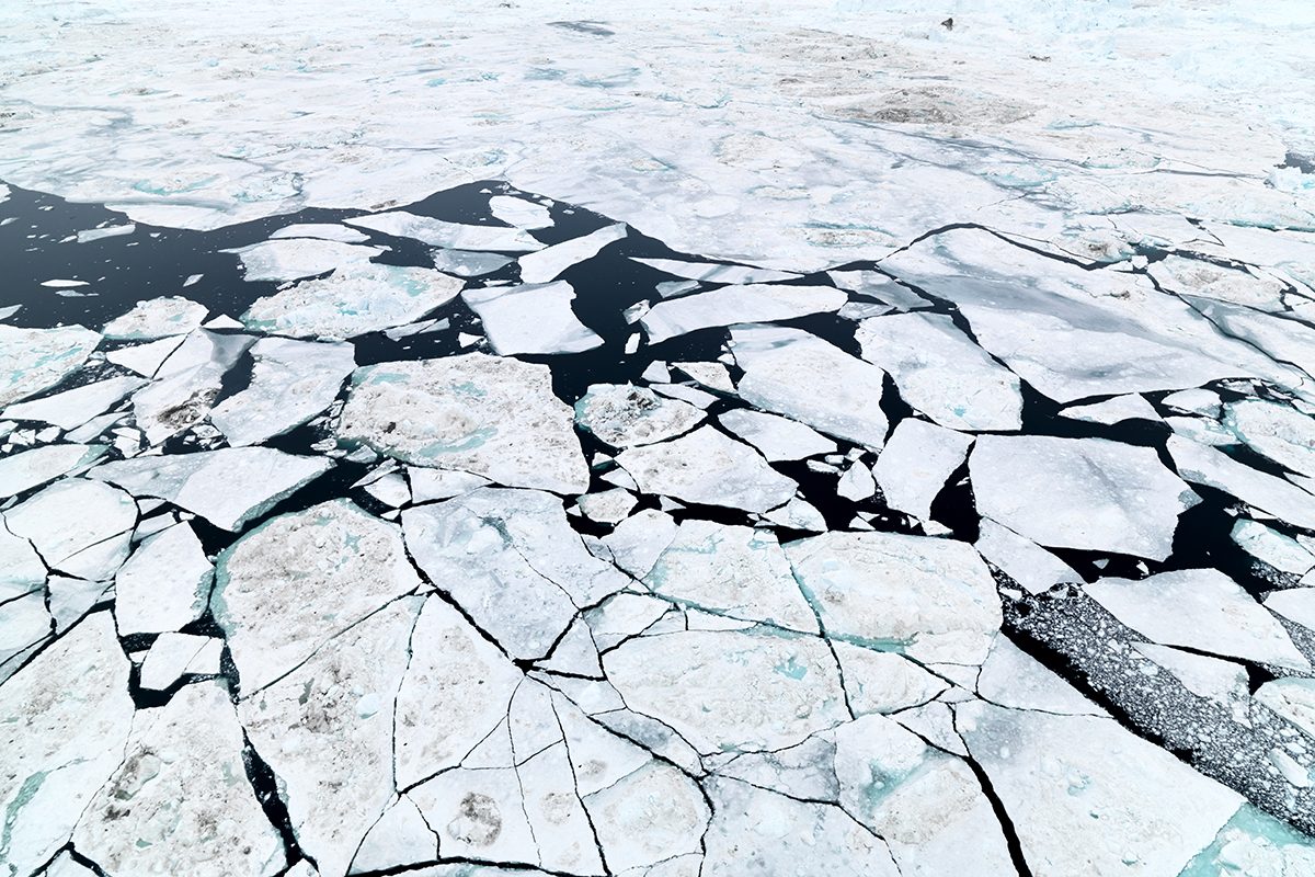 Arctic ice photo from iStock.