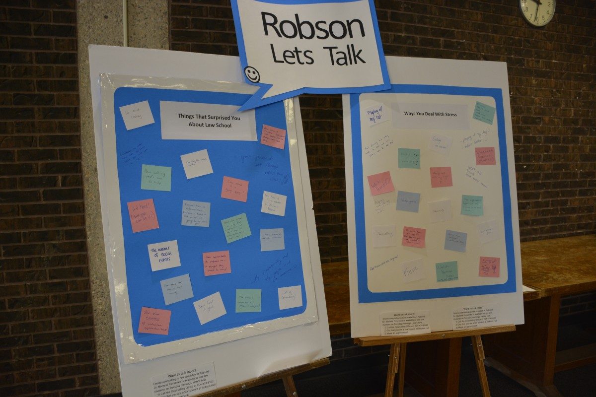 Robson Hall's Mental Health student group is hosting an awareness-raising event for Bell Let's Talk Day.