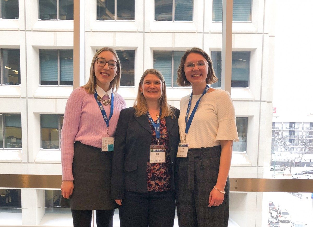 (Left to right): Hilary Ransom, Wendy Schultz and Sarah Holtmann at SHEday 2019. // Photo courtesy of Sarah Holtmann.